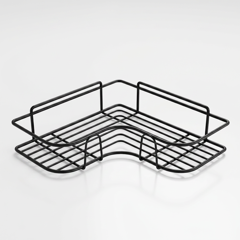 Floating Wall Shelf Metal Organizer - clean studio product photo