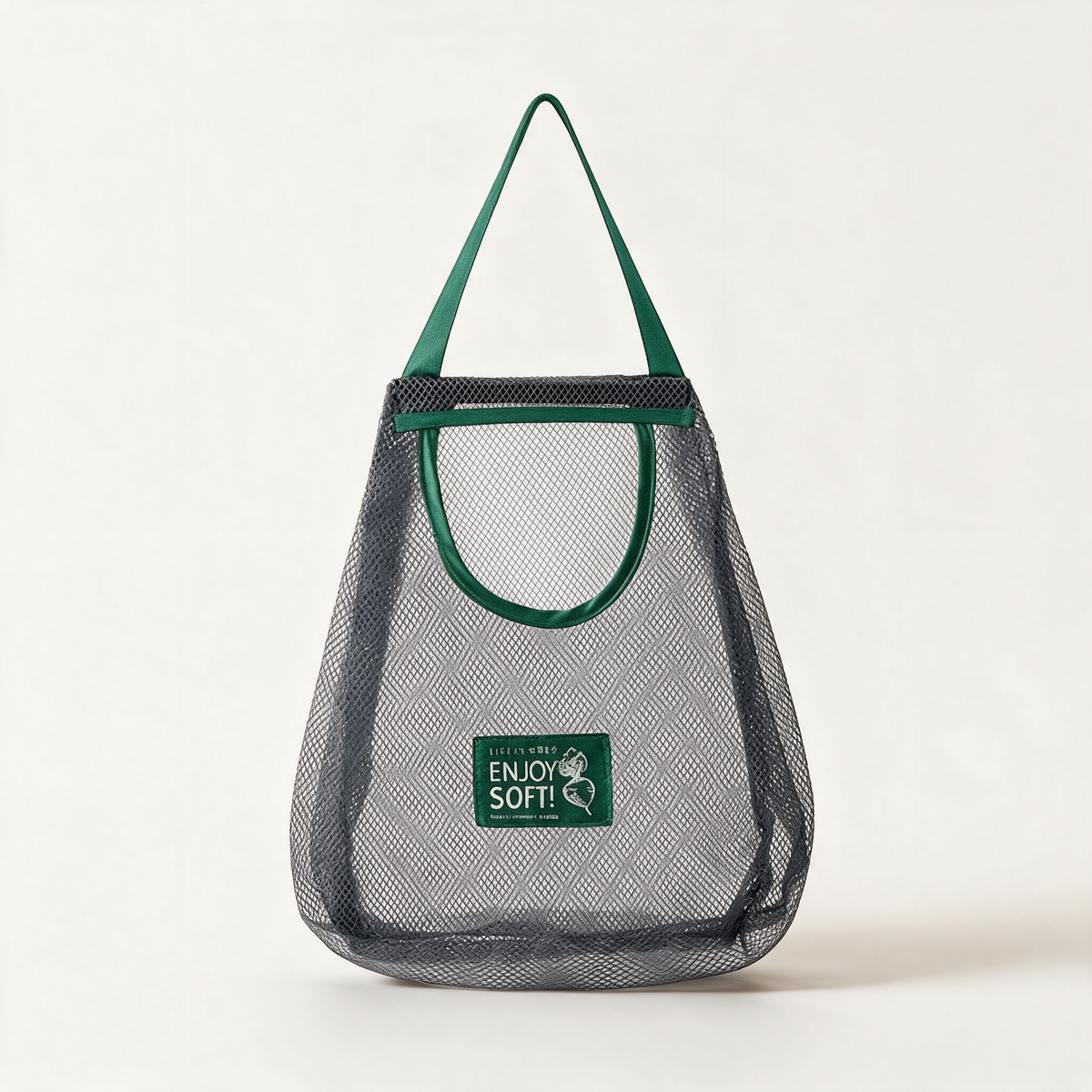 Hanging Mesh Produce Storage Bag, Large Single Bag - clean studio product shot
