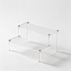 Acrylic Display Riser, Style A 2 Tier - clean studio product shot