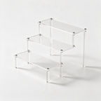 Acrylic Display Riser, Style A 3 Tier - clean studio product shot