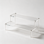Acrylic Display Riser, Style B 2 Tier - clean studio product shot