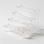 Acrylic Display Riser, Style B 4 Tier - clean studio product shot