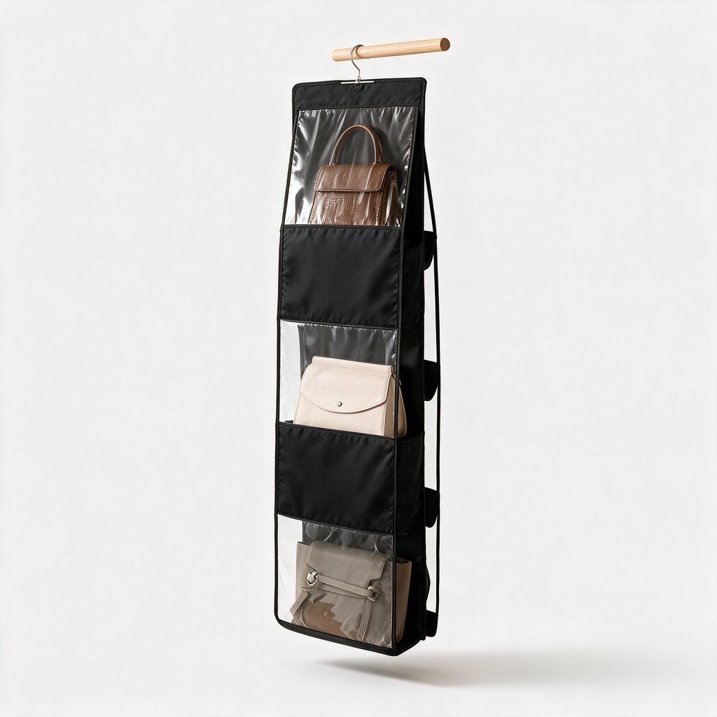 Hanging Handbag Organizer, A6 - clean studio product shot