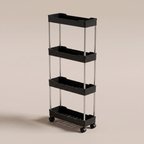 Black, 4 Tier Large - studio shot